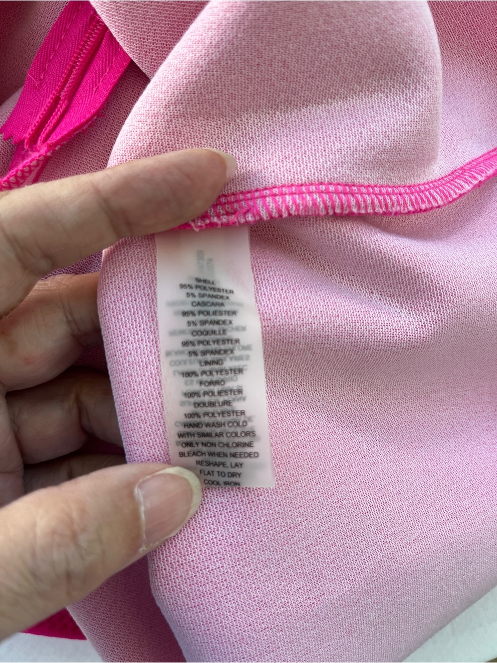 Vince Camuto Women’s Sleeveless Hot Pink Shift Dress with Decorative Trim! Retro - Picture 9 of 12